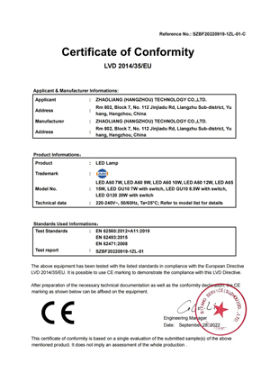 CE-LVD LED-A-Bulb