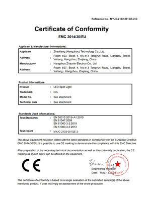 CE-EMC-LED-Spot-Light